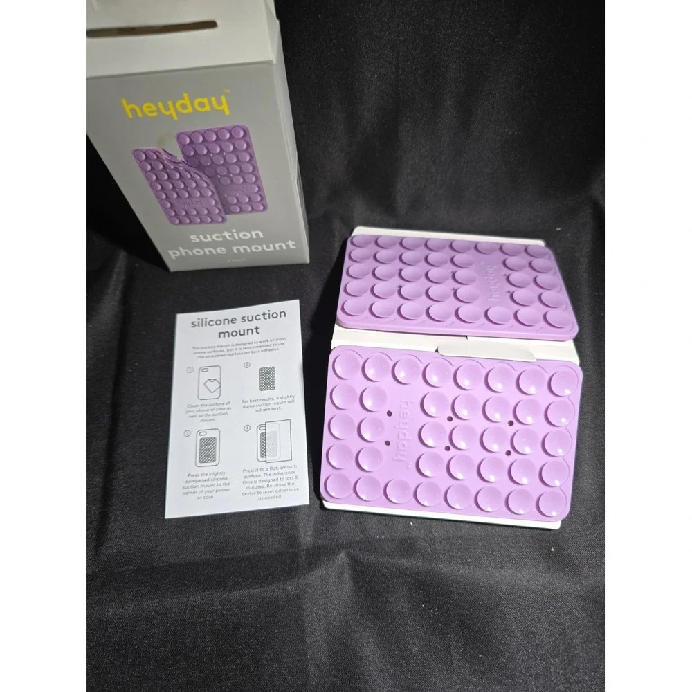 heyday Suction Mount Phone Holder 2pk - Pastel Lavender